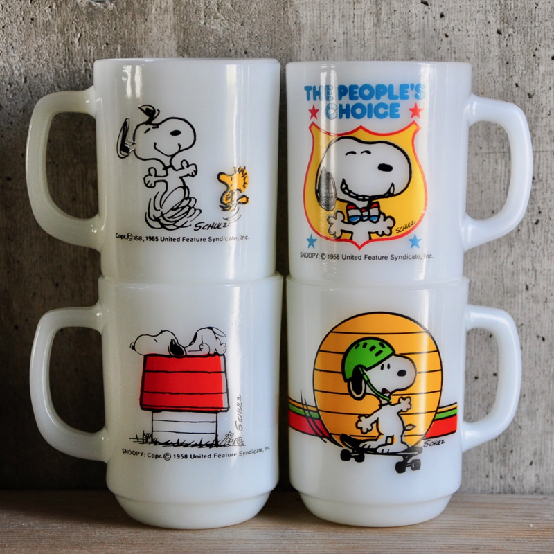 fire-king SNOOPY スヌーピー マグカッ1980'S